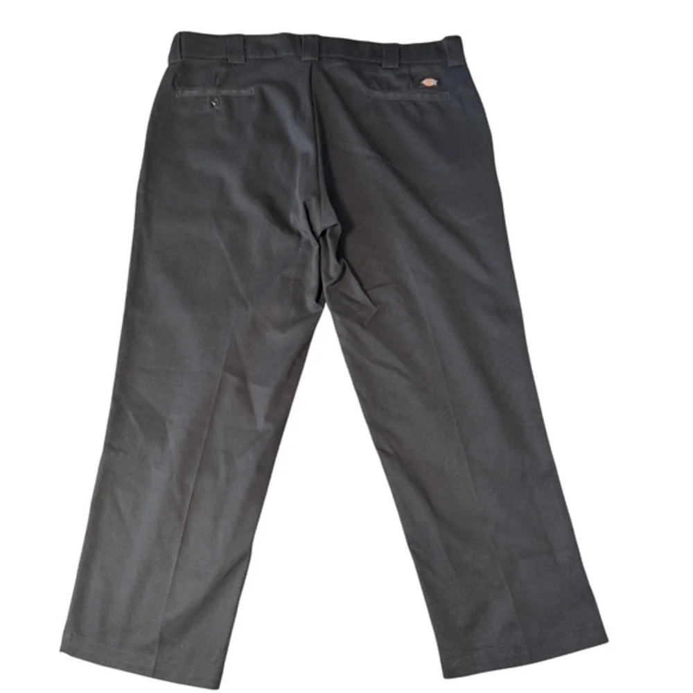 Dickies‎ Black Pants Work Slacks Mens 874 Original Fit Flex Straight Leg 44x30
